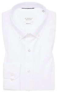 Eterna Cover Shirt Twill Cotton Non-Iron Modern Button-Down White