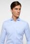 Eterna Cover Shirt Twill Cotton Non-Iron Super Slim Light Blue