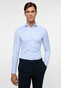 Eterna Cover Shirt Twill Cotton Non-Iron Super Slim Light Blue