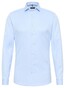 Eterna Cover Shirt Twill Cotton Non-Iron Super Slim Light Blue