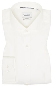 Eterna Cover Shirt Twill Cotton Non-Iron Super Slim Overhemd Ecru