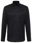 Eterna Cover Shirt Twill Half-Ply Cotton Non-Iron Classic Kent Black