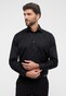 Eterna Cover Shirt Twill Half-Ply Cotton Non-Iron Classic Kent Black