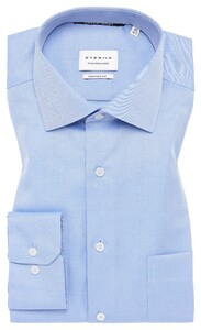 Eterna Cover Shirt Twill Half-Ply Cotton Non-Iron Classic Kent Blue