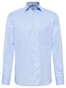 Eterna Cover Shirt Twill Half-Ply Cotton Non-Iron Classic Kent Light Blue