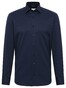 Eterna Cover Shirt Twill Half-Ply Cotton Non-Iron Classic Kent Navy