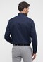 Eterna Cover Shirt Twill Half-Ply Cotton Non-Iron Classic Kent Navy