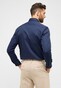 Eterna Cover Shirt Twill Half-Ply Cotton Non-Iron Kent Collar Navy