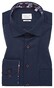 Eterna Cover Shirt Twill Half-Ply Cotton Non-Iron Kent Collar Navy