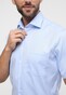 Eterna Cover Shirt Twill Short Sleeve Classic Kent Overhemd Licht Blauw