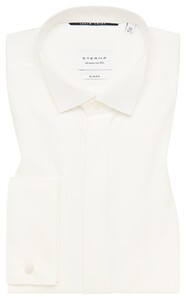 Eterna Cover Shirt Wing Collar Non-Iron Half-Ply Cotton Twill Overhemd Ecru