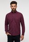 Eterna Even Flanel Houndstooth Button-Down Overhemd Blauw-Rood