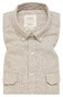 Eterna Even Mini Button-Down Easy-Iron Flanel Overhemd Licht Grijs