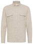 Eterna Even Mini Button-Down Easy-Iron Flanel Overhemd Licht Grijs