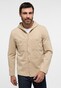 Eterna Even Overshirt Soft Jersey Hoodie Easy-Iron Beige