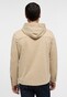 Eterna Even Overshirt Soft Jersey Hoodie Easy-Iron Beige