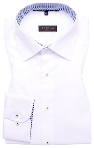 Eterna Extra Long Sleeve Performance Shirt Twill Stretch White