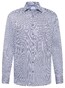 Eterna Fantasy Pattern Non-Iron Twill Classic Kent Shirt Light Blue