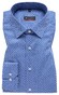 Eterna Fantasy Pattern Twill Cotton Non-Iron Shirt Blue