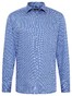 Eterna Fantasy Pattern Twill Cotton Non-Iron Shirt Blue