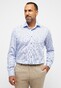 Eterna Fantasy Pattern Twill Cotton Non-Iron Shirt Light Blue