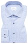 Eterna Fantasy Pattern Twill Cotton Non-Iron Shirt Light Blue