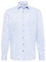 Eterna Fantasy Pattern Twill Cotton Non-Iron Shirt Light Blue