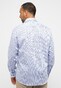 Eterna Fantasy Pattern Twill Cotton Non-Iron Shirt Light Blue