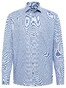 Eterna Fine Fantasy Pattern Cotton Twill Non-Iron Shirt Blue