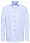 Eterna Fine Fantasy Pattern Cotton Twill Non-Iron Shirt Light Blue