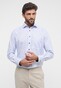 Eterna Fine Fantasy Pattern Non-Iron Classic Kent Shirt Light Blue