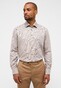 Eterna Fine Pattern Structure Twill Classic Kent Shirt Sand