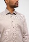 Eterna Fine Pattern Structure Twill Classic Kent Shirt Sand