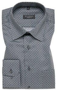 Eterna Fine Pattern Twill Cotton Non-Iron Shirt Green