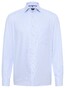 Eterna Fine Texture Twill Non-Iron Cotton Classic Kent Overhemd Licht Blauw