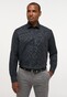 Eterna Fine Texture Twill Non-Iron Cotton Classic Kent Shirt Anthracite Grey