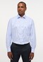 Eterna Fine Texture Twill Non-Iron Cotton Classic Kent Shirt Light Blue