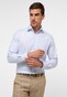 Eterna Modern Fine Structure Cotton Non-Iron Twill Shirt Light Blue