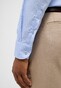 Eterna Natté Texture Cotton Non-Iron Basic Kent Overhemd Licht Blauw