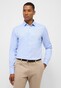 Eterna Natté Texture Cotton Non-Iron Basic Kent Shirt Light Blue