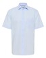 Eterna Original Poplin Short Sleeve Non-Iron Classic Kent Overhemd Licht Blauw