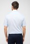 Eterna Original Poplin Short Sleeve Non-Iron Classic Kent Overhemd Licht Blauw