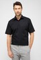 Eterna Original Poplin Short Sleeve Non-Iron Classic Kent Overhemd Zwart