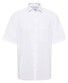 Eterna Original Shirt Lightweight Cotton Poplin Non-Iron Short Sleeve Overhemd Wit