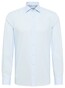 Eterna Original Shirt Lightweight Poplin Cotton Non-Iron Light Blue