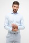 Eterna Original Shirt Lightweight Poplin Cotton Non-Iron Light Blue