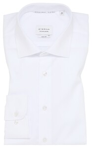 Eterna Original Shirt Lightweight Poplin Cotton Non-Iron Overhemd Wit