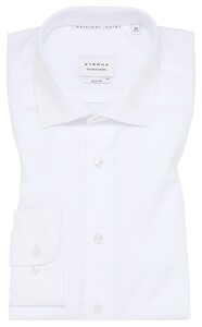 Eterna Original Shirt Lightweight Poplin Cotton Non-Iron White