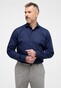 Eterna Original Shirt Plain Color Poplin Cotton Non-Iron Navy