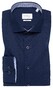 Eterna Original Shirt Plain Color Poplin Cotton Non-Iron Navy